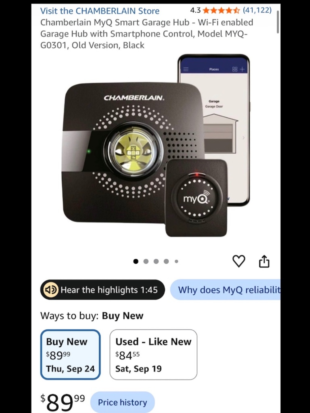 Chamberlain - Smart Garage Hub